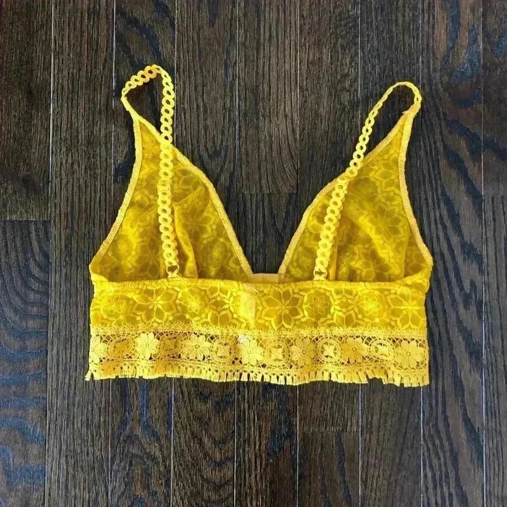 Free People Intimately Women’s XS Ella Soft Lace Bra/Bralette Sardenia Sunset - Picture 6 of 13